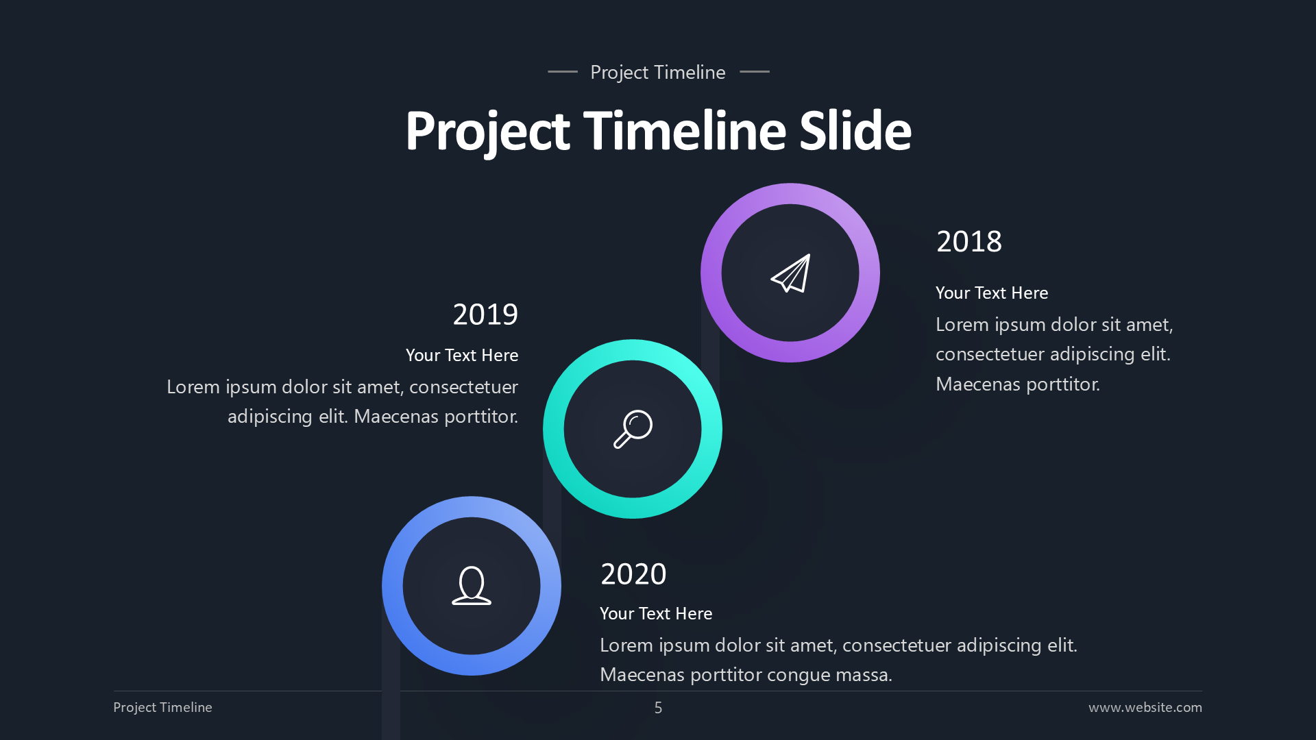 Timeline V1 Dark slide 5